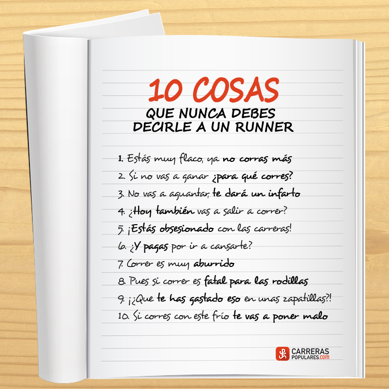 Diez cosas que nunca debes decirle a un runner