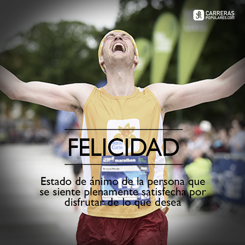 La felicidad es el estado de ánimo de la persona que se siente plenamente satisfecha.