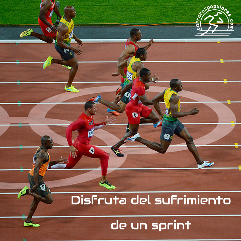 Disfruta del sufrimiento de un sprint