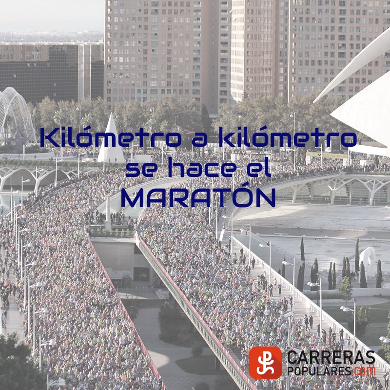 Kilómetro a kilómetro se hace el MARATÓN