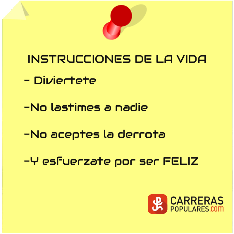 Instrucciones de la vida