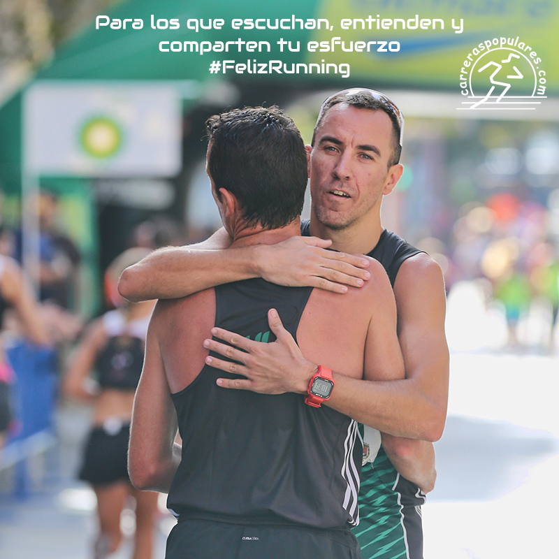 Para los que escuchan, entienden y comparten tu esfuerzo #FelizRunning