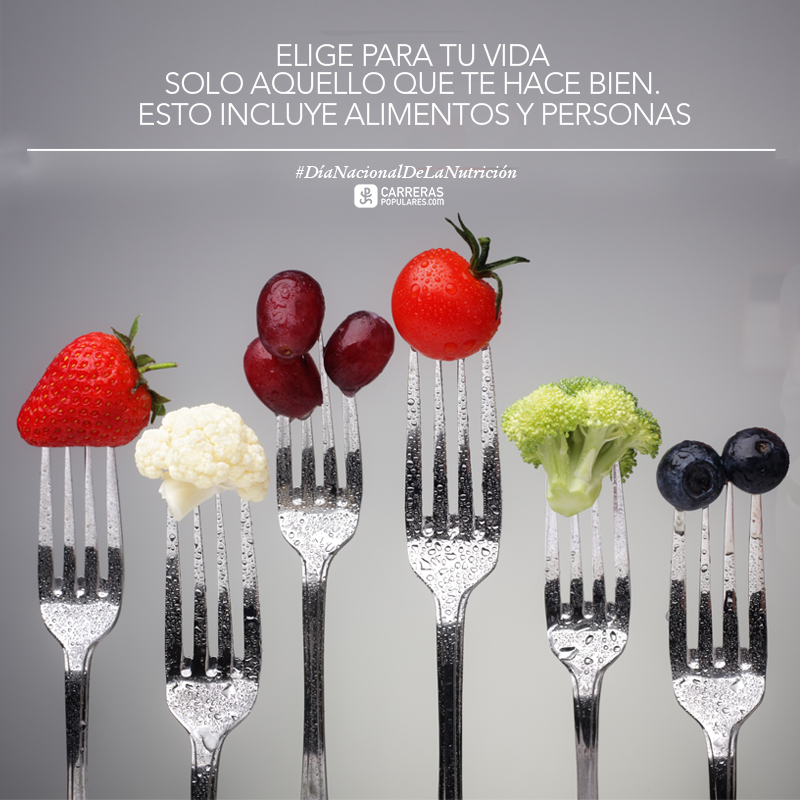 Elige para tu vida solo aquello que te hace bien. Esto incluye alimentos y personas.