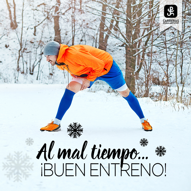 Al mal tiempo, ¡buen entreno!