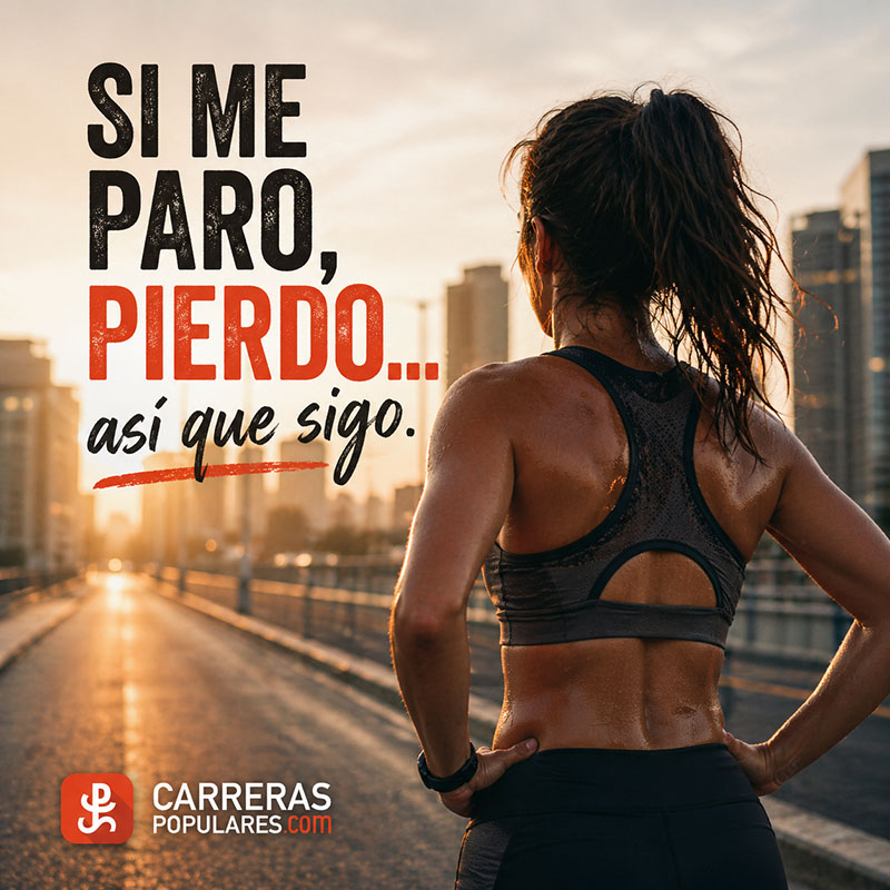 Si me paro, pierdo… así que sigo.
