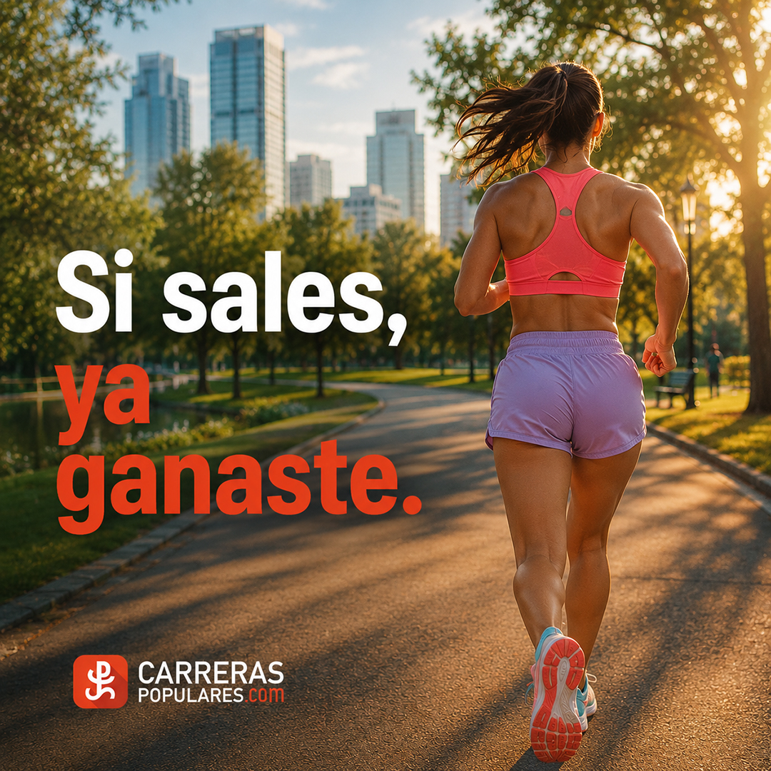 Si sales, ya ganaste.