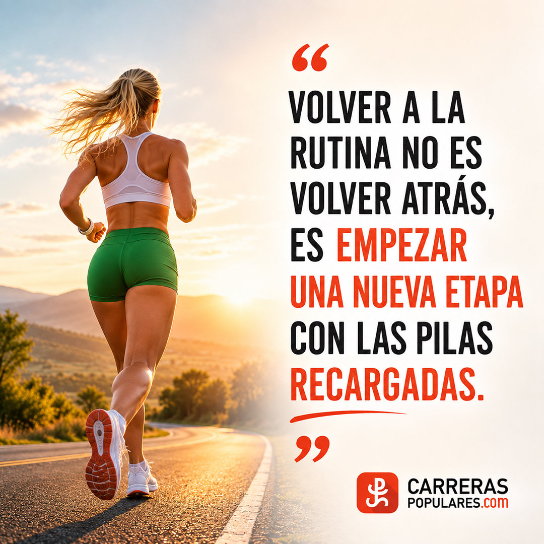 Volver a la rutina no es volver atrás, es empezar una nueva etapa con las pilas recargadas.