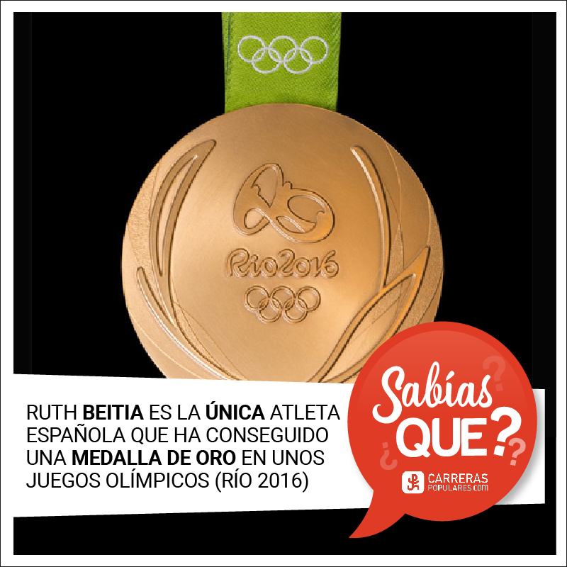Ruth Beitia es la única atleta española que ha conseguido una medalla de oro en unos Juegos Olímpicos.