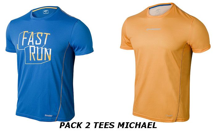 El pack de camisetas DSS con tejido SkinDRY es ideal para tus sesiones de entrenamiento 