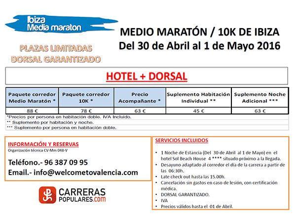 Viaja con nosotros al Medio Maratón de Ibiza