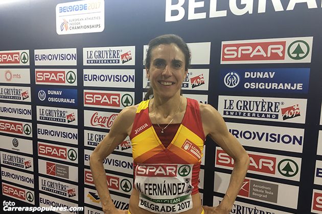 Con su participación en Belgrado, Nuria Fernández se despide de la pista cubierta